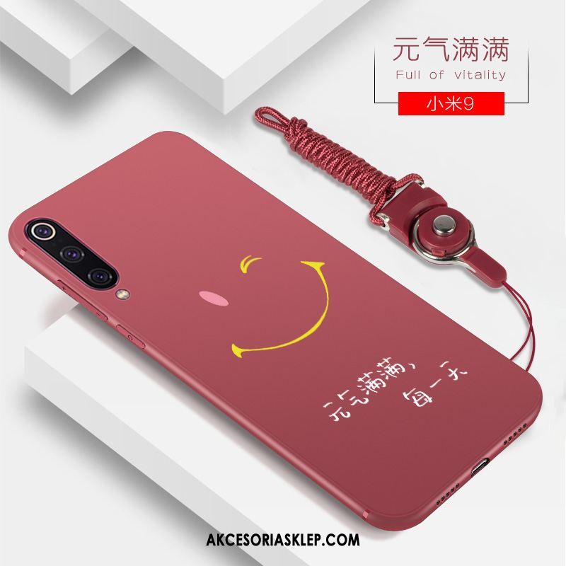 Futerał Xiaomi Mi 9 Silikonowe Ochraniacz Czerwony Anti-fall Miękki Obudowa Na Sprzedaż
