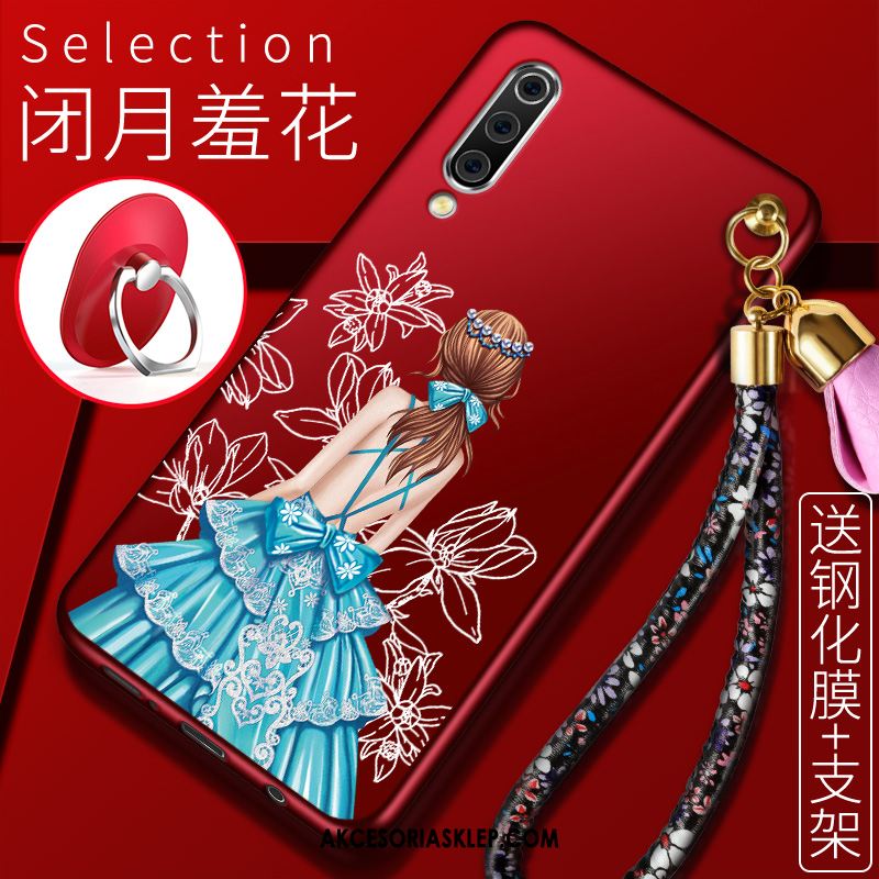 Futerał Xiaomi Mi 9 Telefon Komórkowy Przezroczysty Anti-fall Czerwony All Inclusive Etui Tanie