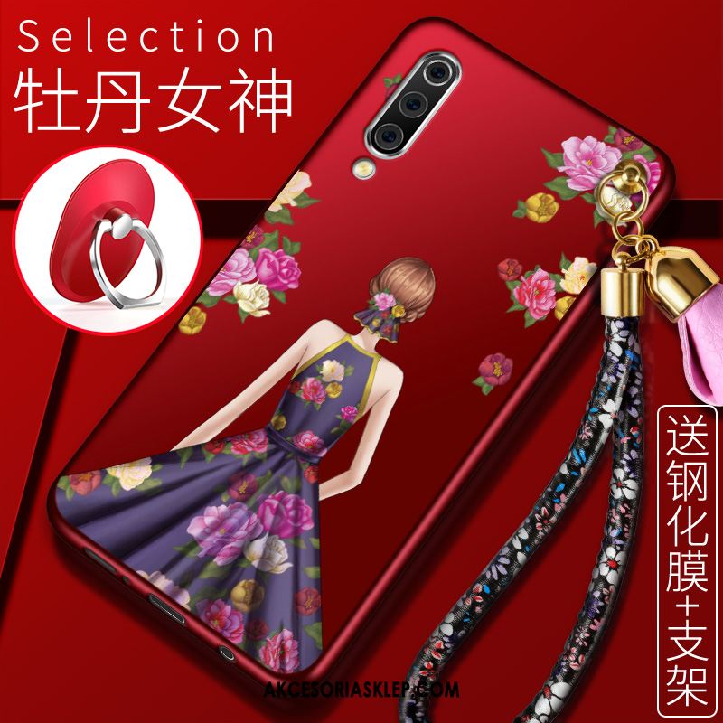 Futerał Xiaomi Mi 9 Telefon Komórkowy Przezroczysty Anti-fall Czerwony All Inclusive Etui Tanie