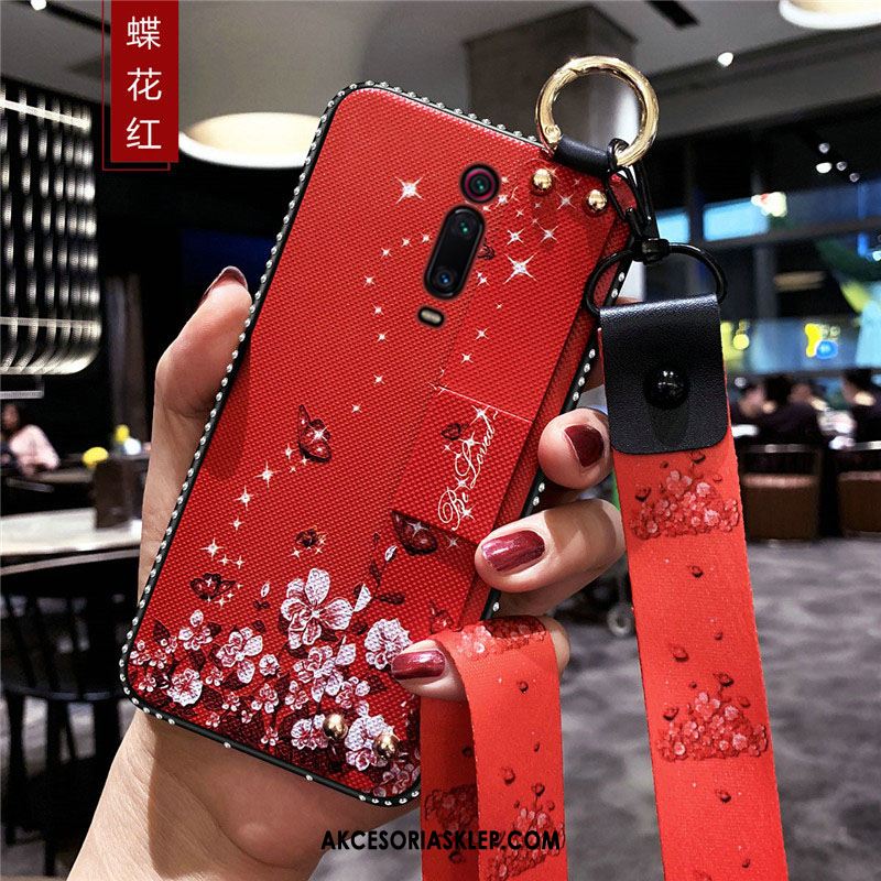 Futerał Xiaomi Mi 9t Miękki Telefon Komórkowy Czerwony Wiszące Ozdoby All Inclusive Pokrowce Kup