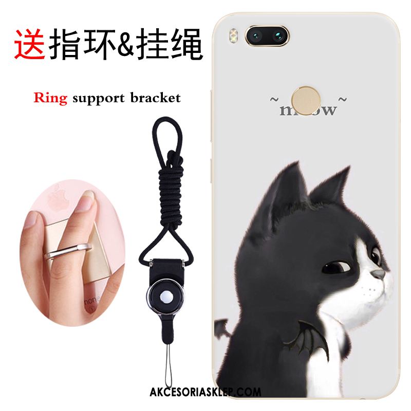 Futerał Xiaomi Mi A1 Kreskówka Czarny Anti-fall Mały Telefon Komórkowy Obudowa Dyskont