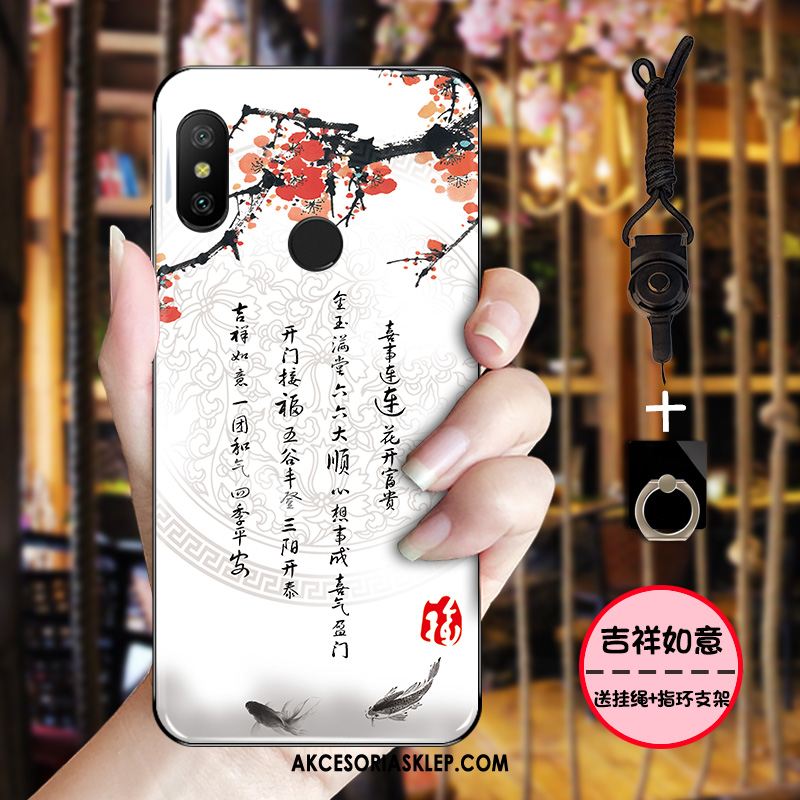 Futerał Xiaomi Mi A2 Atrament Niebieski Miękki Chiński Styl Różowy Pokrowce Sprzedam