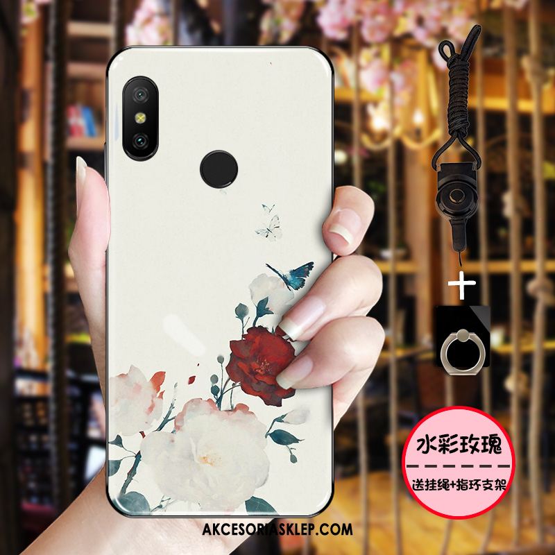 Futerał Xiaomi Mi A2 Atrament Niebieski Miękki Chiński Styl Różowy Pokrowce Sprzedam
