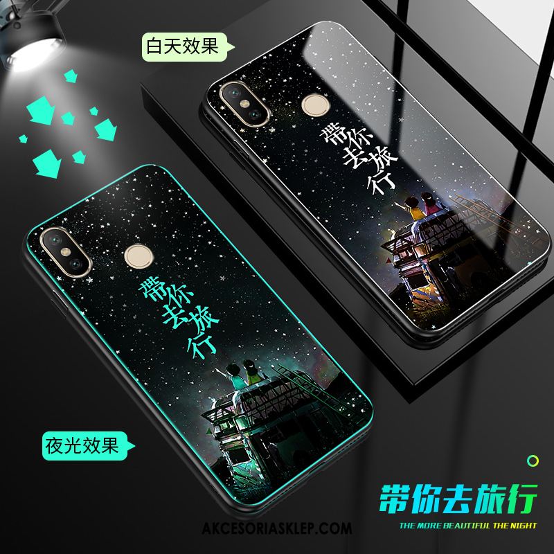 Futerał Xiaomi Mi A2 Osobowość Telefon Komórkowy Czarny Kreatywne Miękki Etui Tanie