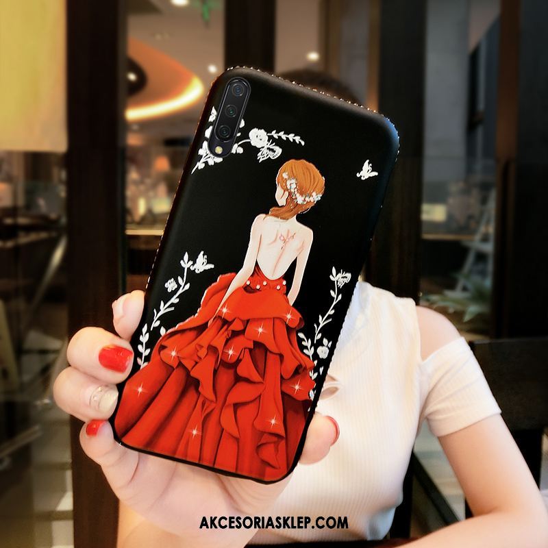 Futerał Xiaomi Mi A3 Telefon Komórkowy Ring Ochraniacz Czerwony Miękki Obudowa Sklep