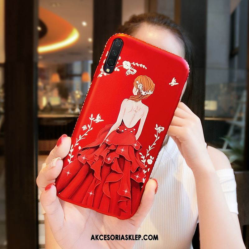 Futerał Xiaomi Mi A3 Telefon Komórkowy Ring Ochraniacz Czerwony Miękki Obudowa Sklep