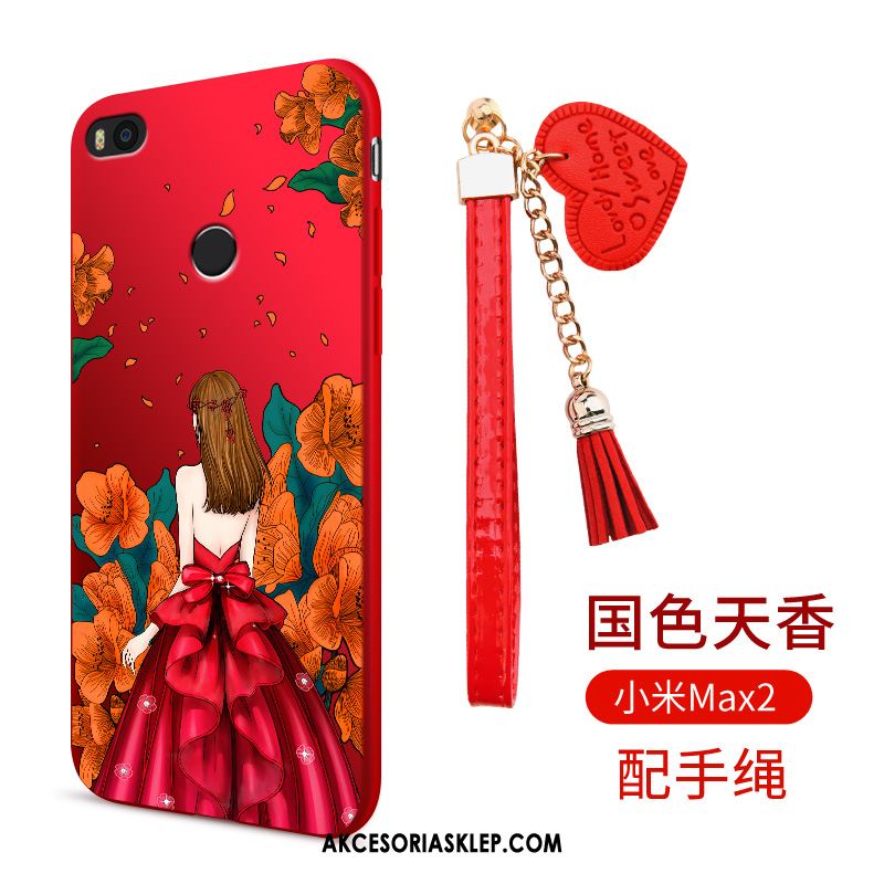 Futerał Xiaomi Mi Max 2 Telefon Komórkowy Czerwony Silikonowe Mały Ochraniacz Obudowa Sklep