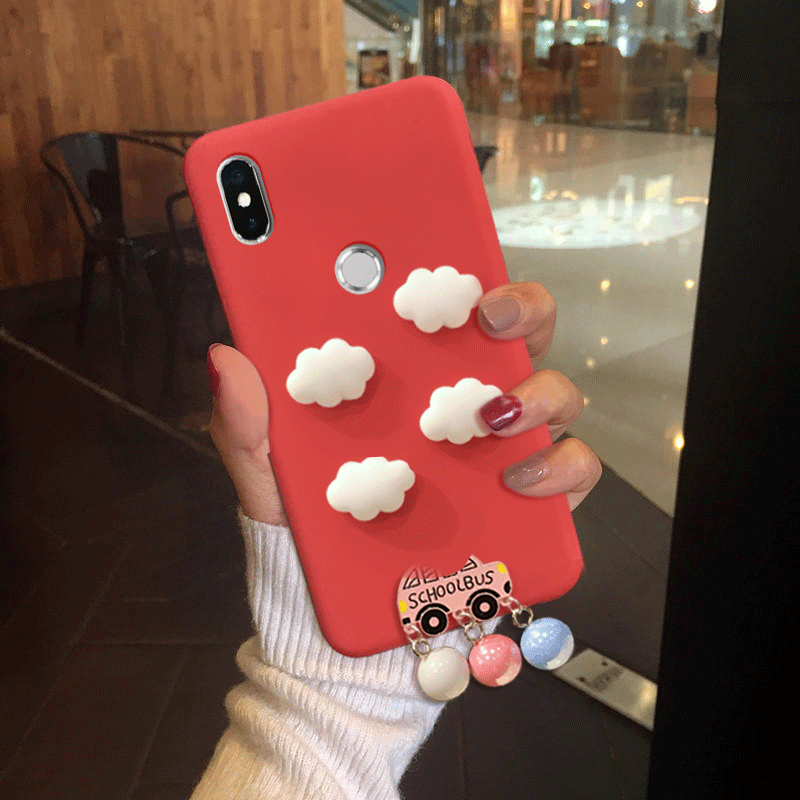 Futerał Xiaomi Mi Max 3 Nowy Osobowość Czerwony Netto Anti-fall Nubuku Etui Na Sprzedaż