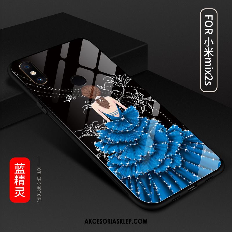 Futerał Xiaomi Mi Mix 2s Czarny Lustro Osobowość Szkło Anti-fall Etui Kupię