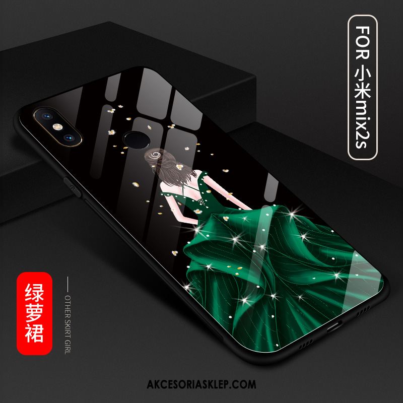 Futerał Xiaomi Mi Mix 2s Czarny Lustro Osobowość Szkło Anti-fall Etui Kupię