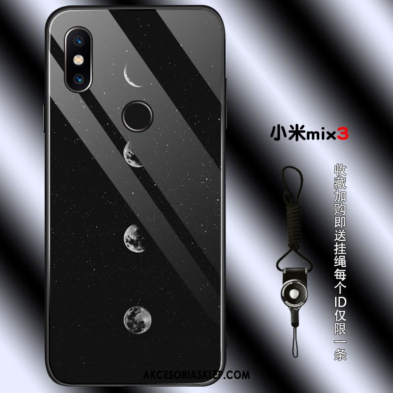 Futerał Xiaomi Mi Mix 3 Wzór Miesiąc Ochraniacz Osobowość Czarny Pokrowce Kup