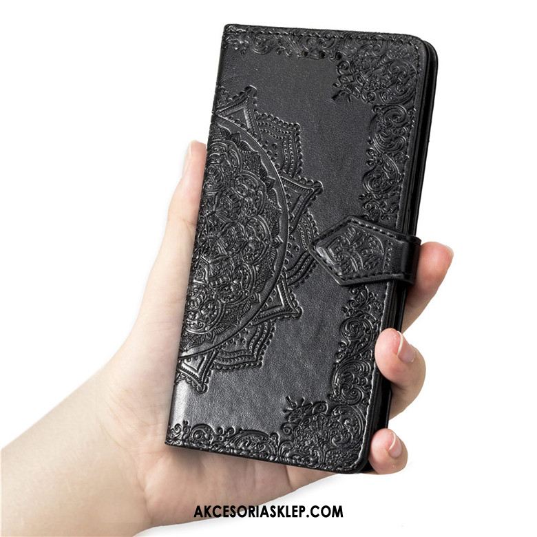 Futerał Xiaomi Mi Note 10 Lite Telefon Komórkowy Anti-fall Ochraniacz Skórzany Futerał Czerwony Etui Tanie