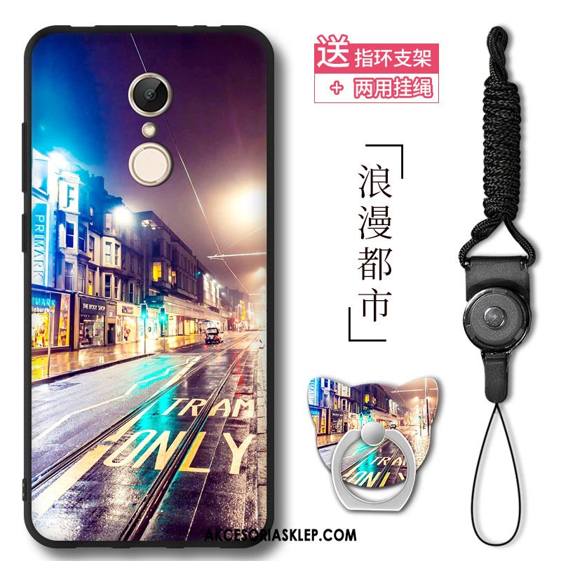 Futerał Xiaomi Redmi 5 Miękki Telefon Komórkowy Pu Klamra Ring Etui Dyskont