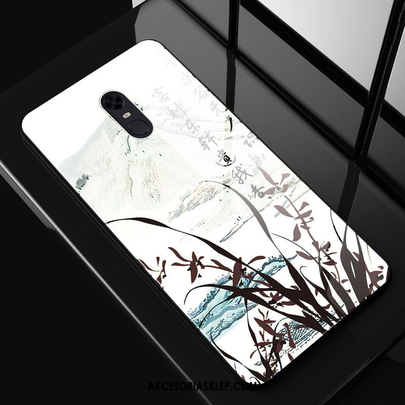 Futerał Xiaomi Redmi 5 Plus Osobowość Anti-fall Telefon Komórkowy Szkło Hartowane Biały Pokrowce Tanie