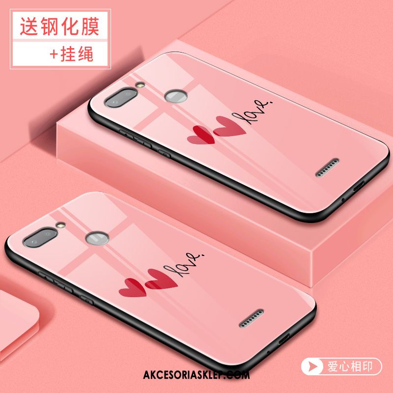 Futerał Xiaomi Redmi 6 Szkło Kreatywne Ochraniacz Telefon Komórkowy Różowe Obudowa Tanie