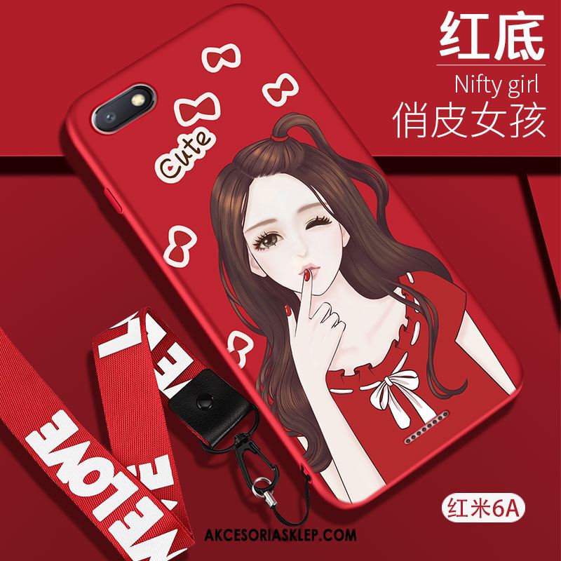Futerał Xiaomi Redmi 6a Kreatywne Czarny Silikonowe Telefon Komórkowy Czerwony Sklep