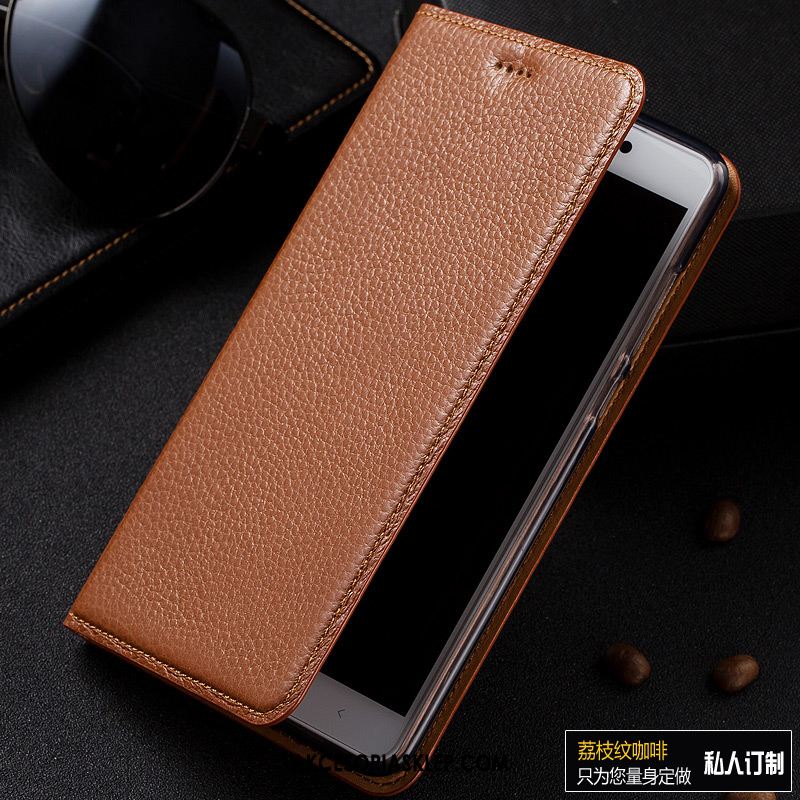 Futerał Xiaomi Redmi 6a Prawdziwa Skóra Ochraniacz Telefon Komórkowy Litchi Niebieski Pokrowce Online