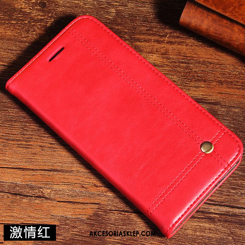 Futerał Xiaomi Redmi 6a Telefon Komórkowy Tendencja Czarny Prawdziwa Skóra Skórzany Futerał Obudowa Online