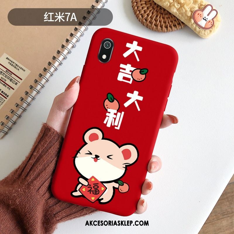 Futerał Xiaomi Redmi 7a Miękki Nubuku Rat Duży Osobowość Etui Sprzedam