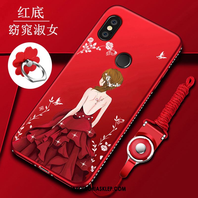 Futerał Xiaomi Redmi Note 5 Miękki Anti-fall Mały Ochraniacz Czerwony Etui Na Sprzedaż