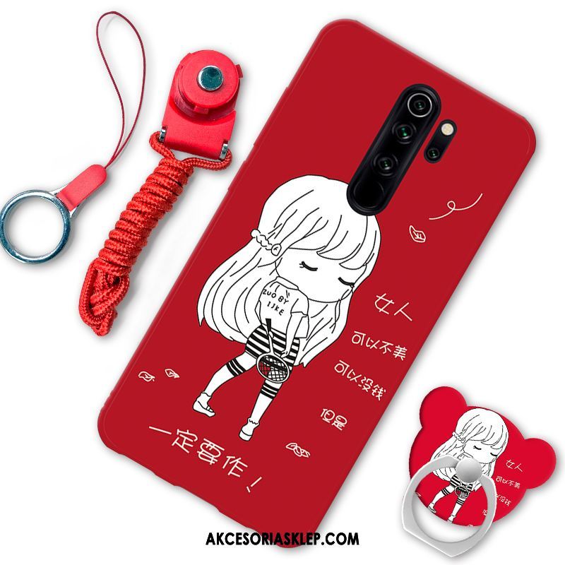 Futerał Xiaomi Redmi Note 8 Pro Zakochani Czerwony Wspornik Wiszące Ozdoby Telefon Komórkowy Obudowa Tanie