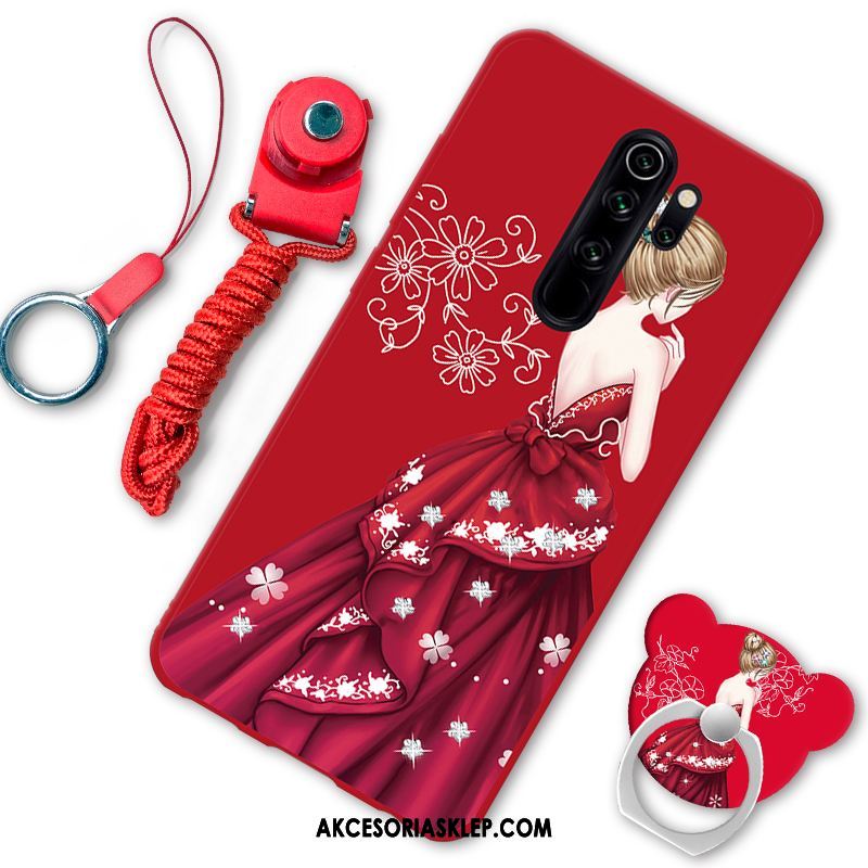 Futerał Xiaomi Redmi Note 8 Pro Zakochani Czerwony Wspornik Wiszące Ozdoby Telefon Komórkowy Obudowa Tanie