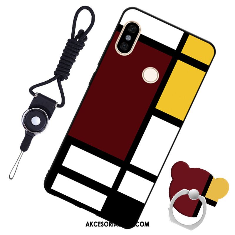 Futerał Xiaomi Redmi S2 Czerwony Skórzany Futerał Telefon Komórkowy Miękki Wiszące Ozdoby Etui Sprzedam