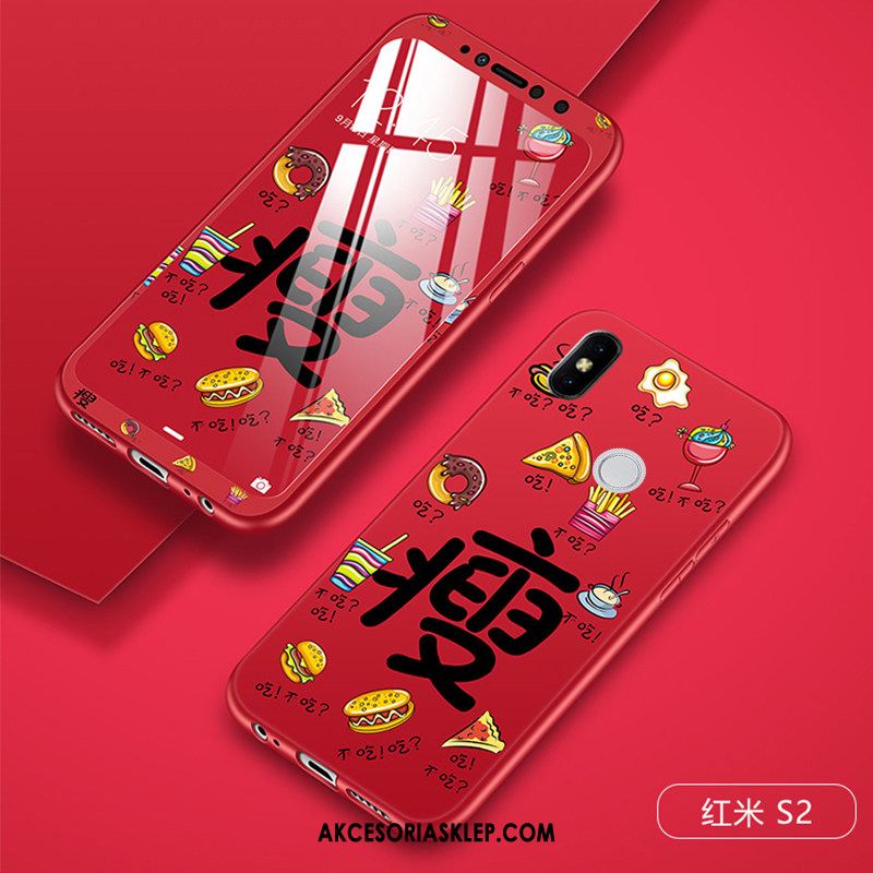 Futerał Xiaomi Redmi S2 Tendencja Silikonowe Mały Kreatywne Czerwony Etui Tanie