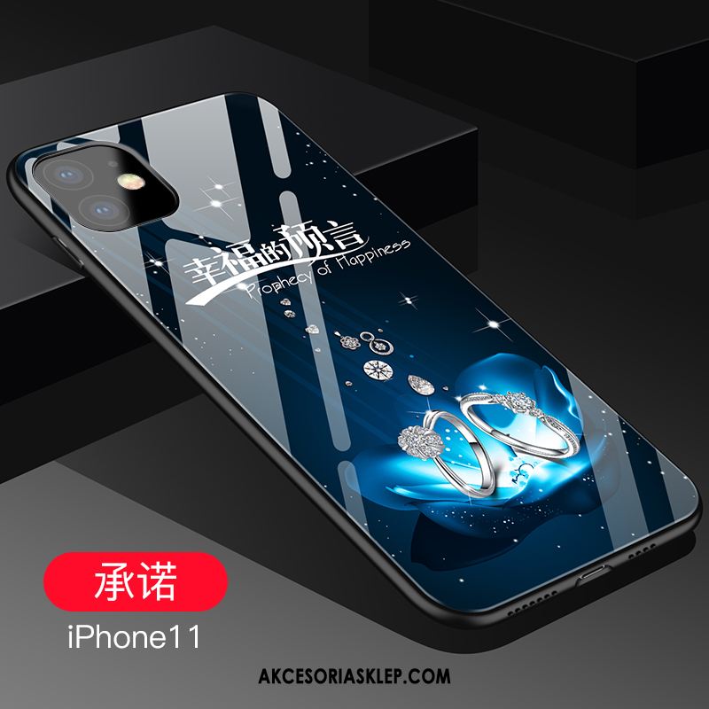 Futerał iPhone 11 Niebieski Lustro Telefon Komórkowy Anti-fall Ochraniacz Pokrowce Na Sprzedaż