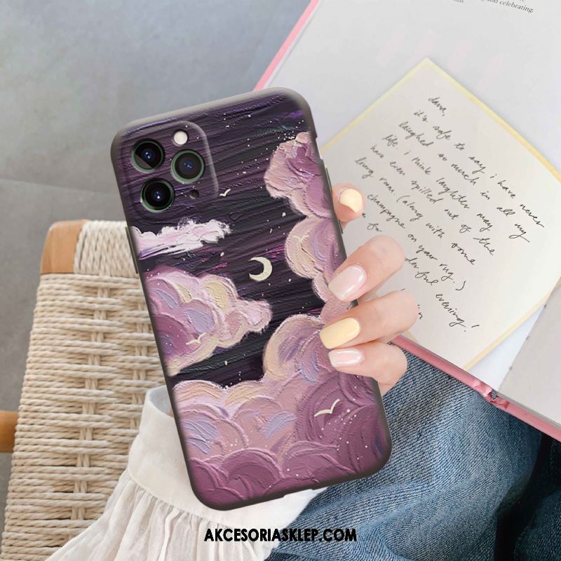 Futerał iPhone 12 Pro Max Silikonowe Oryginalny Kreatywne Gwiaździsty Purpurowy Etui Na Sprzedaż