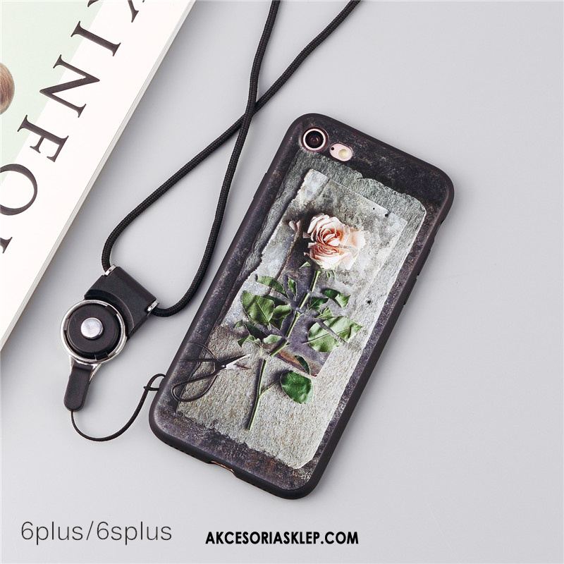 Futerał iPhone 6 / 6s Plus Miękki Biały Wiszące Ozdoby Chiński Styl Kwiaty Pokrowce Sklep