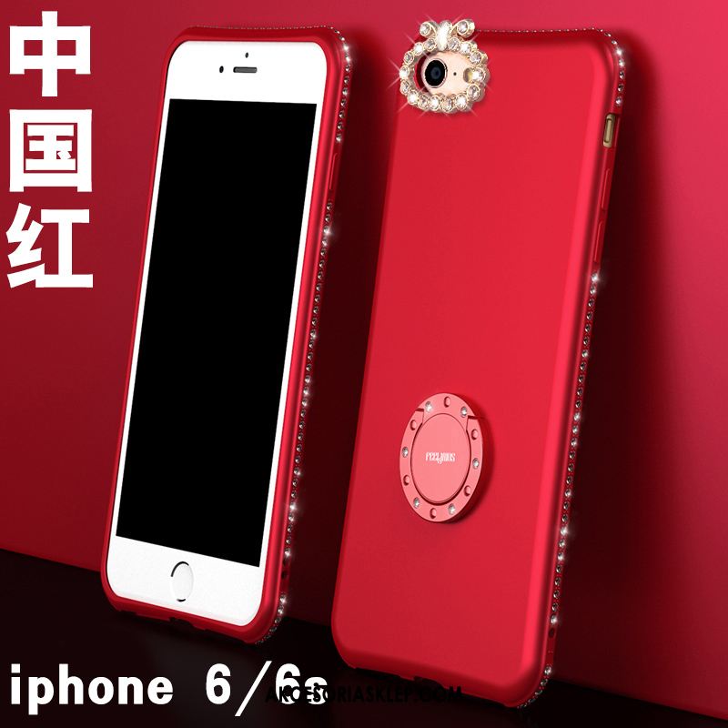 Futerał iPhone 6 / 6s Telefon Komórkowy Anti-fall Silikonowe Czerwony Nubuku Obudowa Tanie