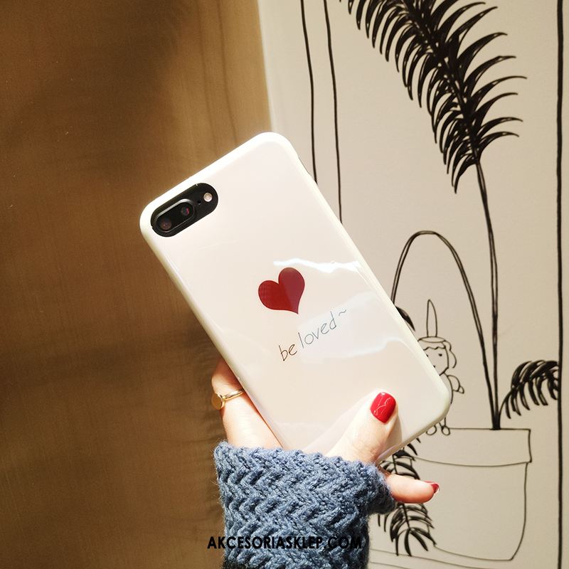 Futerał iPhone 7 Plus Miękki Telefon Komórkowy Biały Anti-fall Miłość Etui Tanie