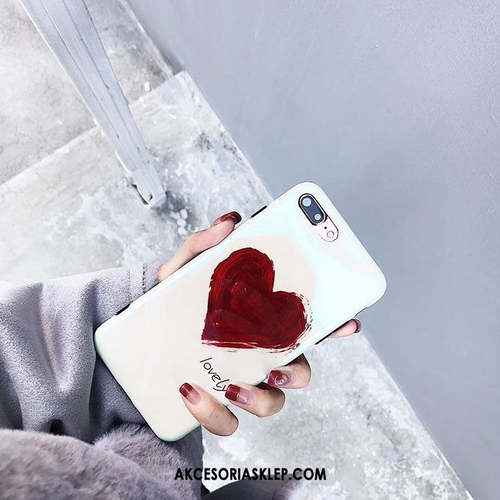 Futerał iPhone 7 Plus Miękki Telefon Komórkowy Biały Anti-fall Miłość Etui Tanie