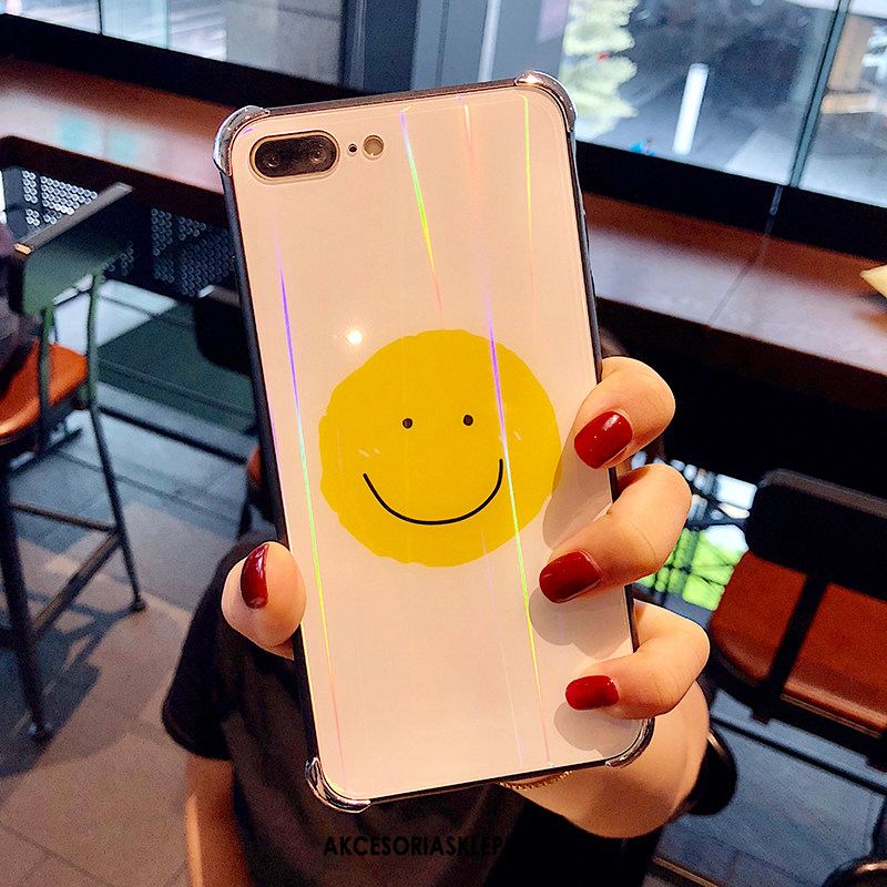 Futerał iPhone 8 Plus Szkło Silikonowe Smile Miękki Anti-fall Etui Online