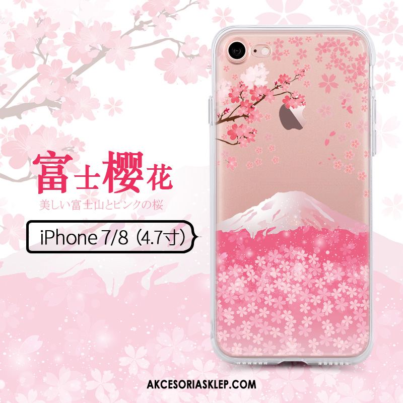 Futerał iPhone 8 Tendencja Miękki Anti-fall Różowe Kreatywne Obudowa Kup