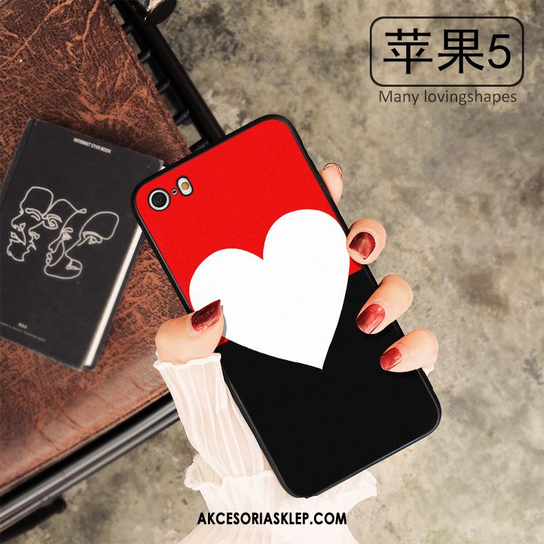 Futerał iPhone Se Anti-fall Telefon Komórkowy Czerwony Miłość Osobowość Etui Kupię