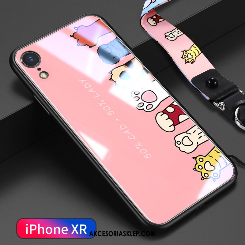 Futerał iPhone Xr Telefon Komórkowy Kreskówka Różowe Modna Marka Silikonowe Obudowa Tanie