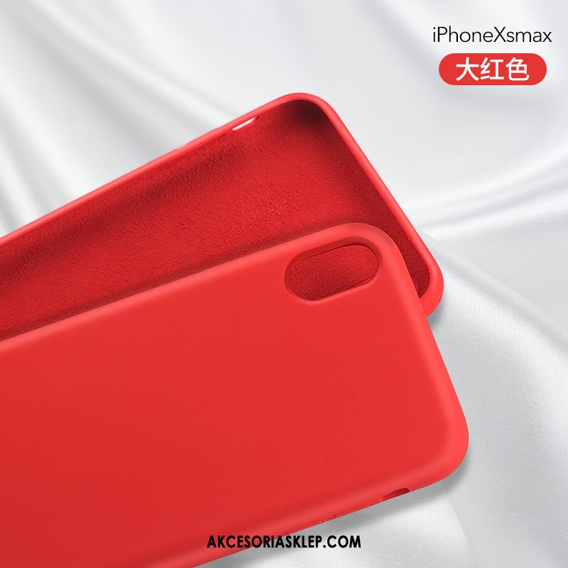 Futerał iPhone Xs Max Anti-fall Silikonowe Kreatywne Miękki Czerwony Netto Etui Tanie