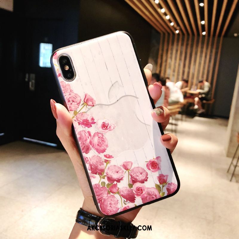 Futerał iPhone Xs Max Nowy Silikonowe Różowe Telefon Komórkowy Miękki Etui Tanie