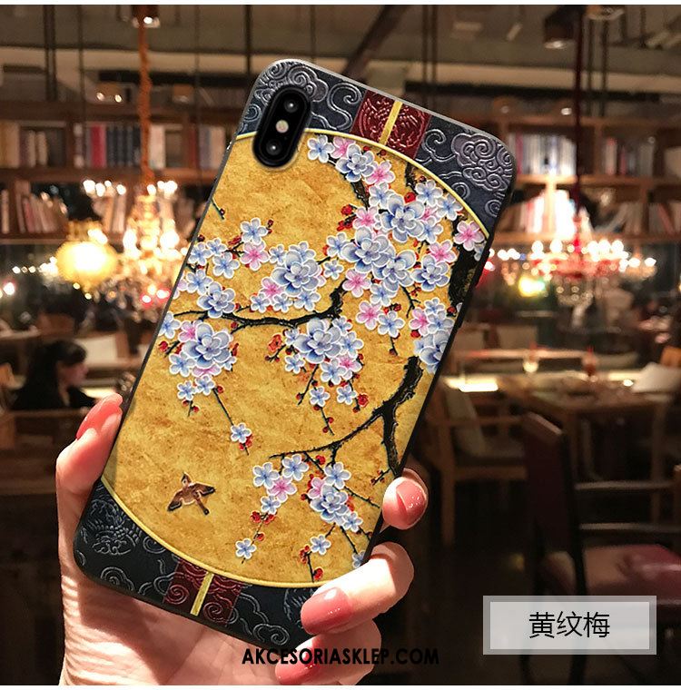 Futerał iPhone Xs Max Sakura Chiński Styl Wiatr Telefon Komórkowy Pałac Obudowa Na Sprzedaż