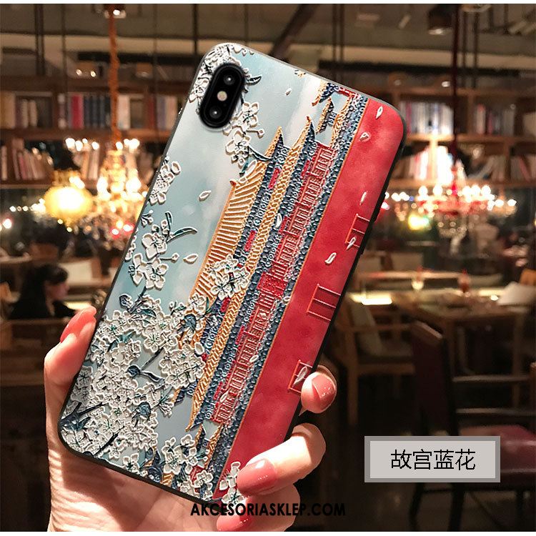 Futerał iPhone Xs Max Sakura Chiński Styl Wiatr Telefon Komórkowy Pałac Obudowa Na Sprzedaż