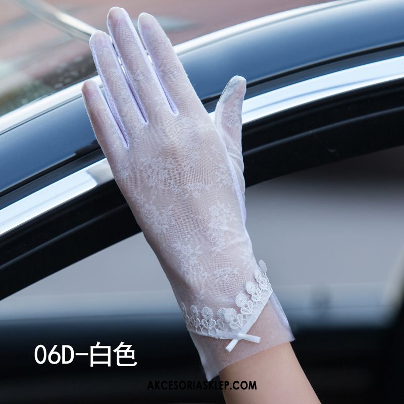 Rękawiczki Damskie Cienkie Długa Sekcja Szary Anty-uv Ochrona Przed Słońcem Oferta