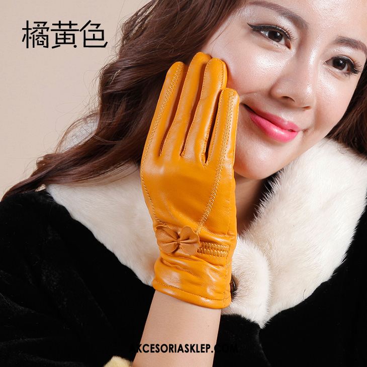 Rękawiczki Damskie Cienkie Zima Specjalne Skóra Owcza Utrzymuj Ciepło Kup