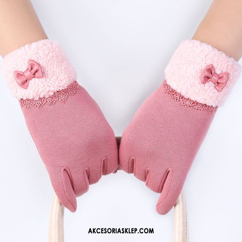 Rękawiczki Damskie Różowy Damska Jazdy Zima Wiosna Tanie