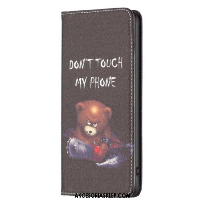 Etui Na Telefon do iPhone 14 Pro Max Etui Folio Niebezpieczny Niedźwiedź