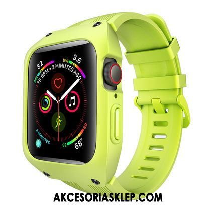 Futerał Apple Watch Series 1 Sportowe Trzy Mechanizmy Obronne All Inclusive Zielony Silikonowe Pokrowce Tanie