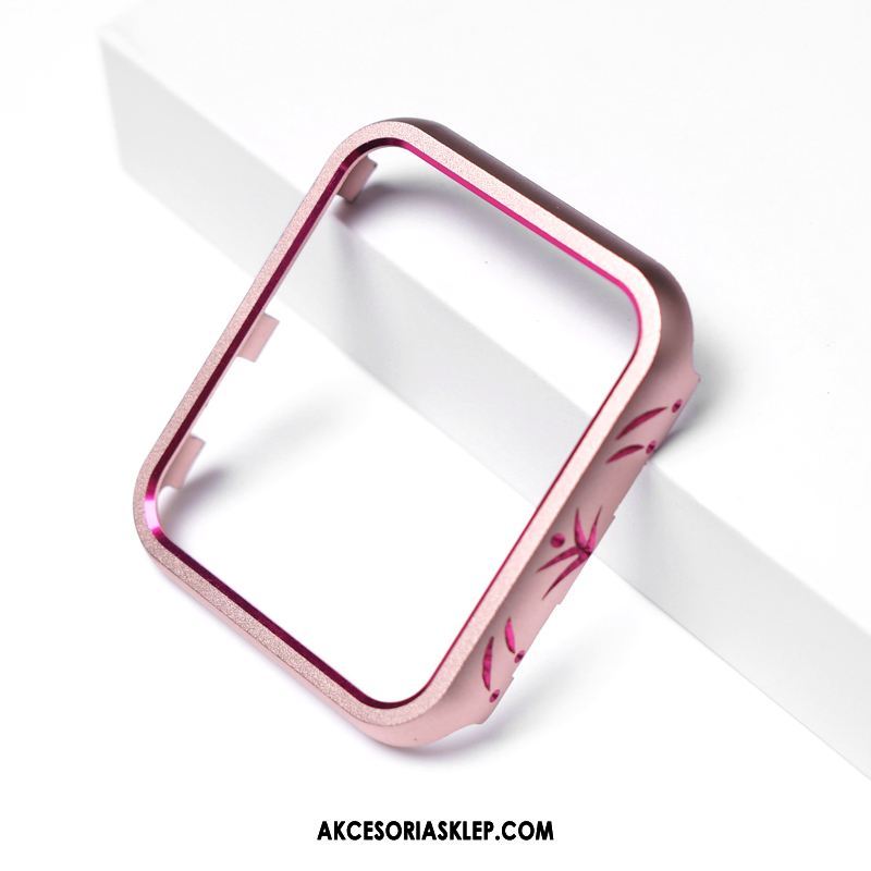 Futerał Apple Watch Series 4 Anti-fall Ochraniacz Metal Z Kryształkami Różowe Obudowa Online