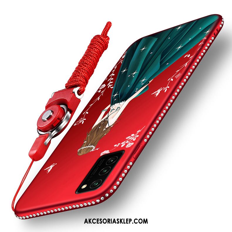 Futerał Honor View30 Telefon Komórkowy Miękki Czerwony Netto All Inclusive Modna Marka Etui Dyskont