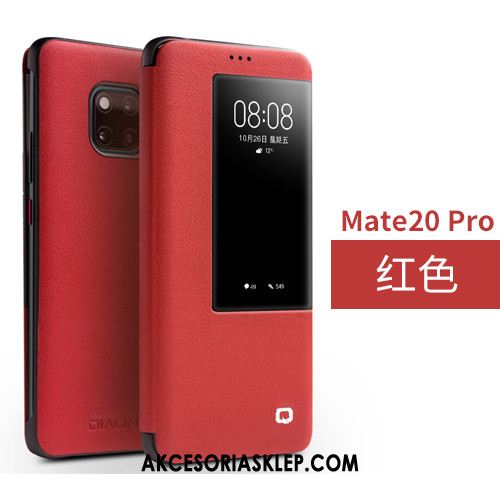 Futerał Huawei Mate 20 Pro Otwórz Okno Spoczynek Czerwony Klapa Windows Etui Sprzedam
